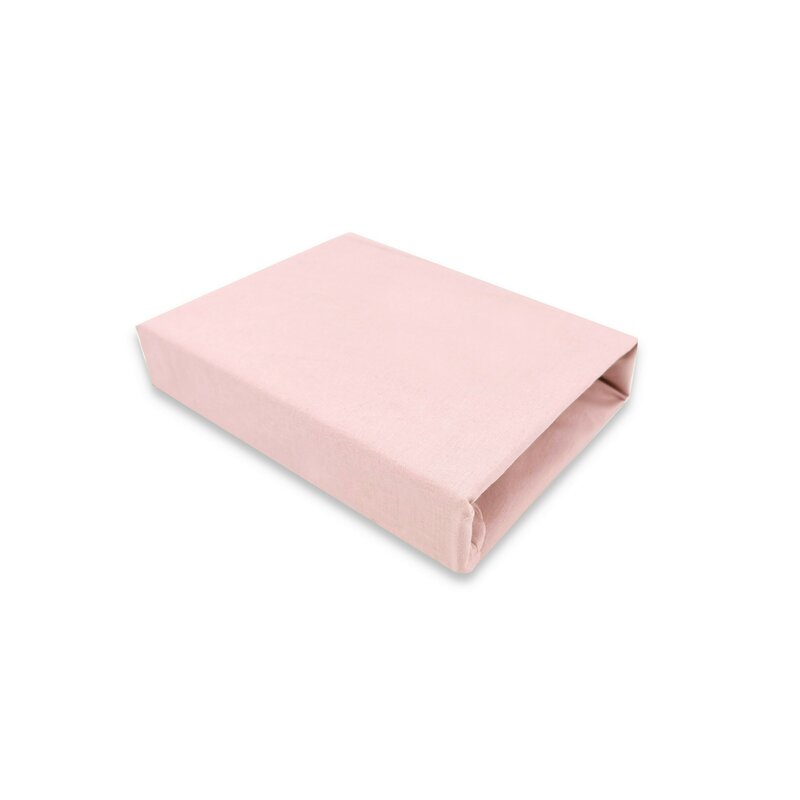 Cearceaf elastic Qmini Aurora Powder Pink 76x43