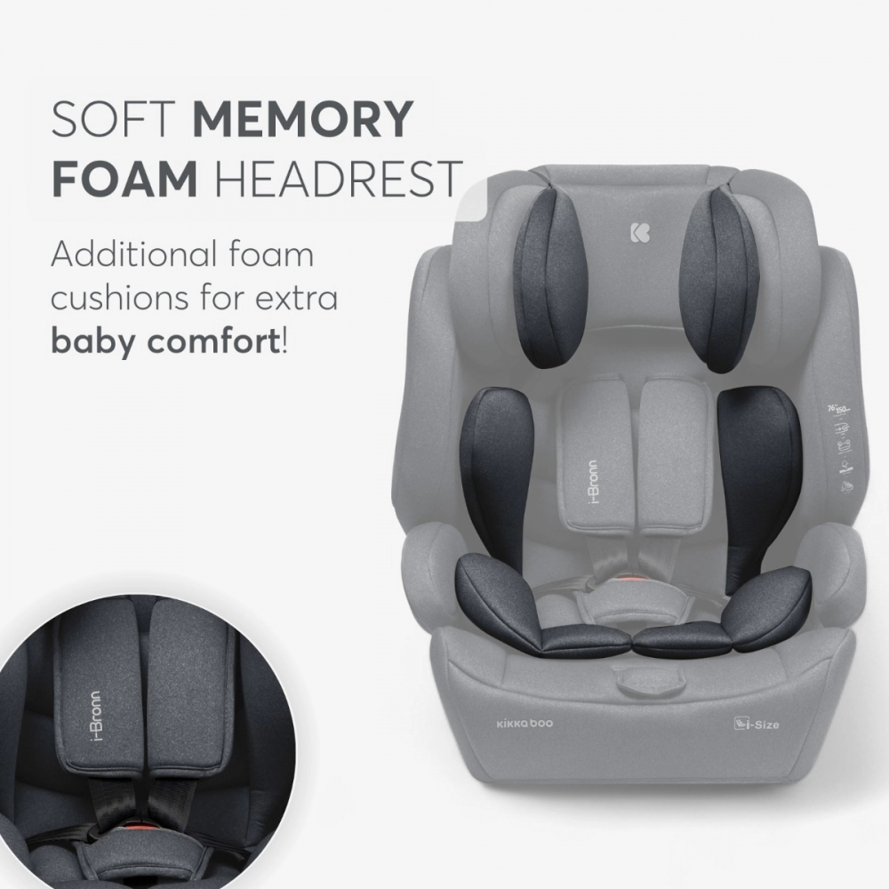 Scaun auto KikkaBoo i-Bronn i-SIZE ISOFIX - imagine 3