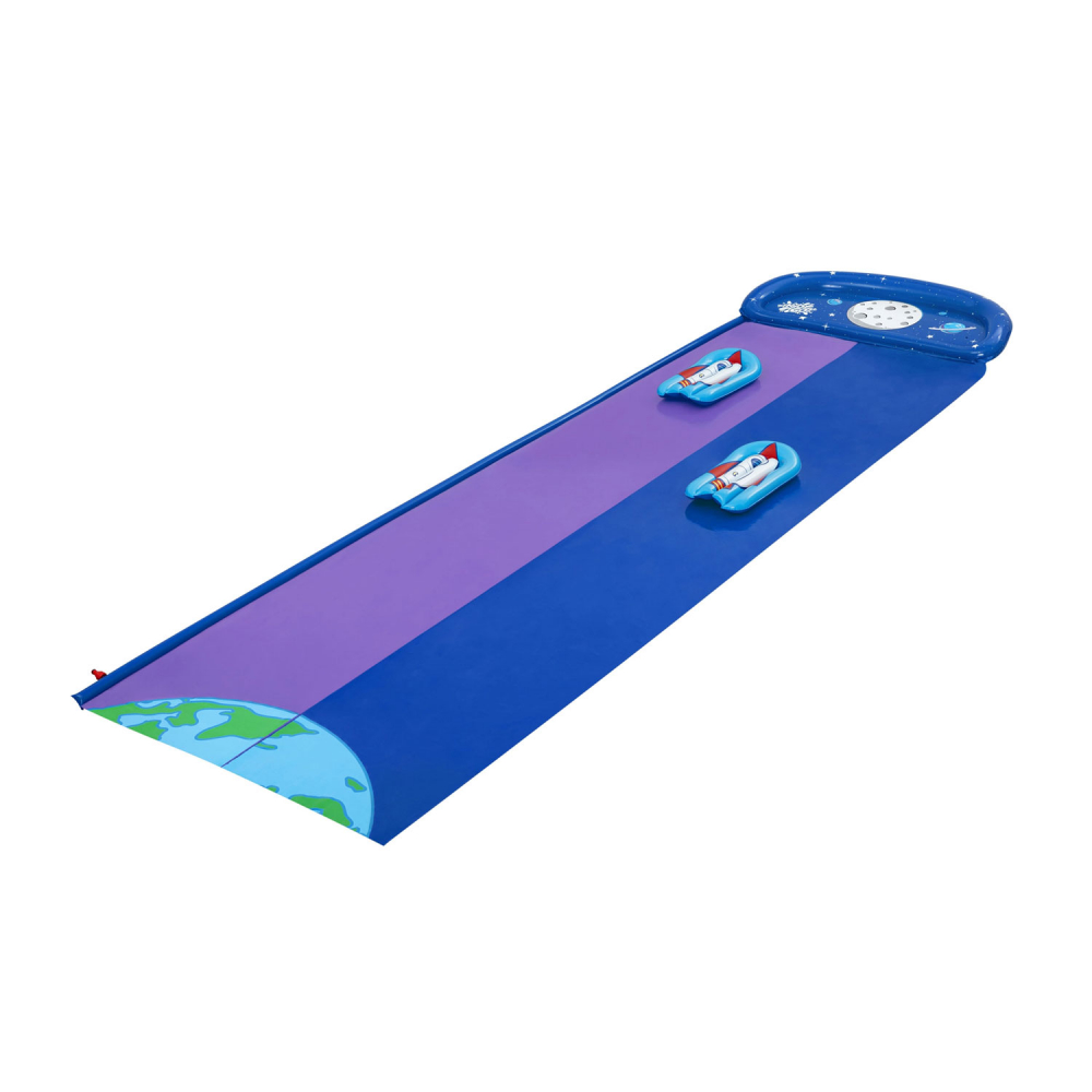 Tobogan Apa Bestway 2 Piste, 488 cm, Fun Aqua - imagine 4