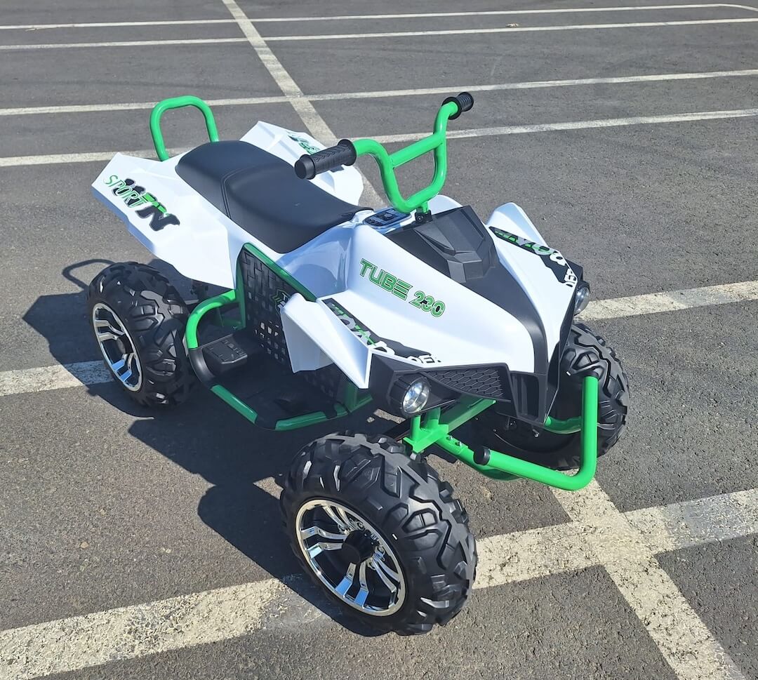 ATV Electric 2 Locuri Autokids 4x4 Alb - imagine 3