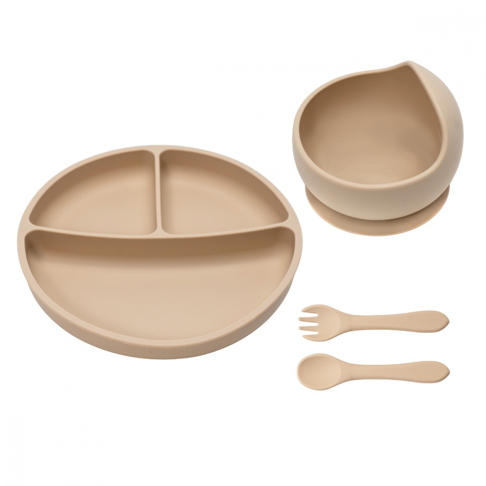 Set diversificare AppeKids Basic Bubble, Beige - imagine 2