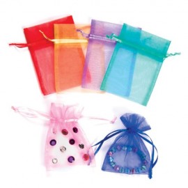 Saculeți Organza Baker Ross 12cm - Set 6 Culori