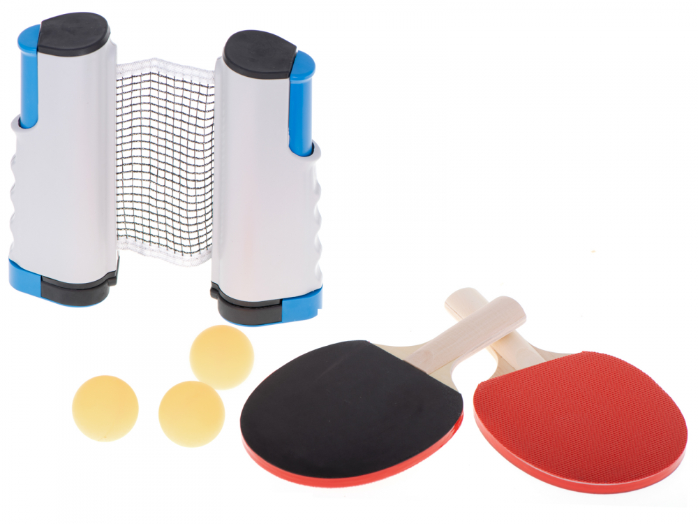 Set Tenis de Masa Ikonka, 2 Palete + 3 Mingi - imagine 5