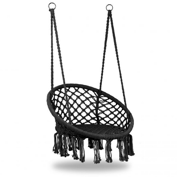 Leagan Suspendat Modernhome Negru, Interior/Exterior