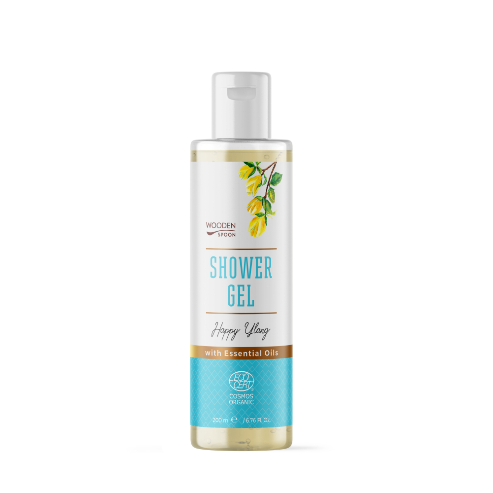 Gel de Dus Bio Wooden Spoon Happy Ylang, 200ml