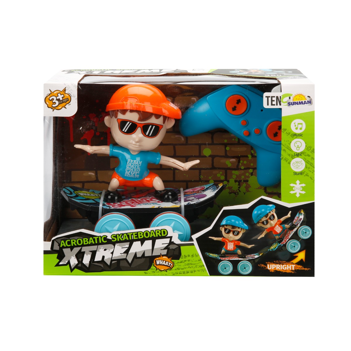 Figurina Skateboard RC Sunman Xtreme