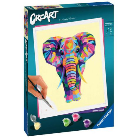 Creart Elefant Ravensburger - Pictura pe Numere
