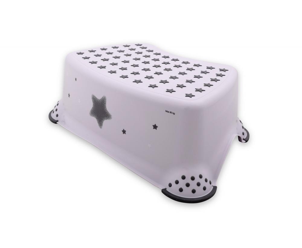 Înăltător baie antiderapant Lorelli Stars White
