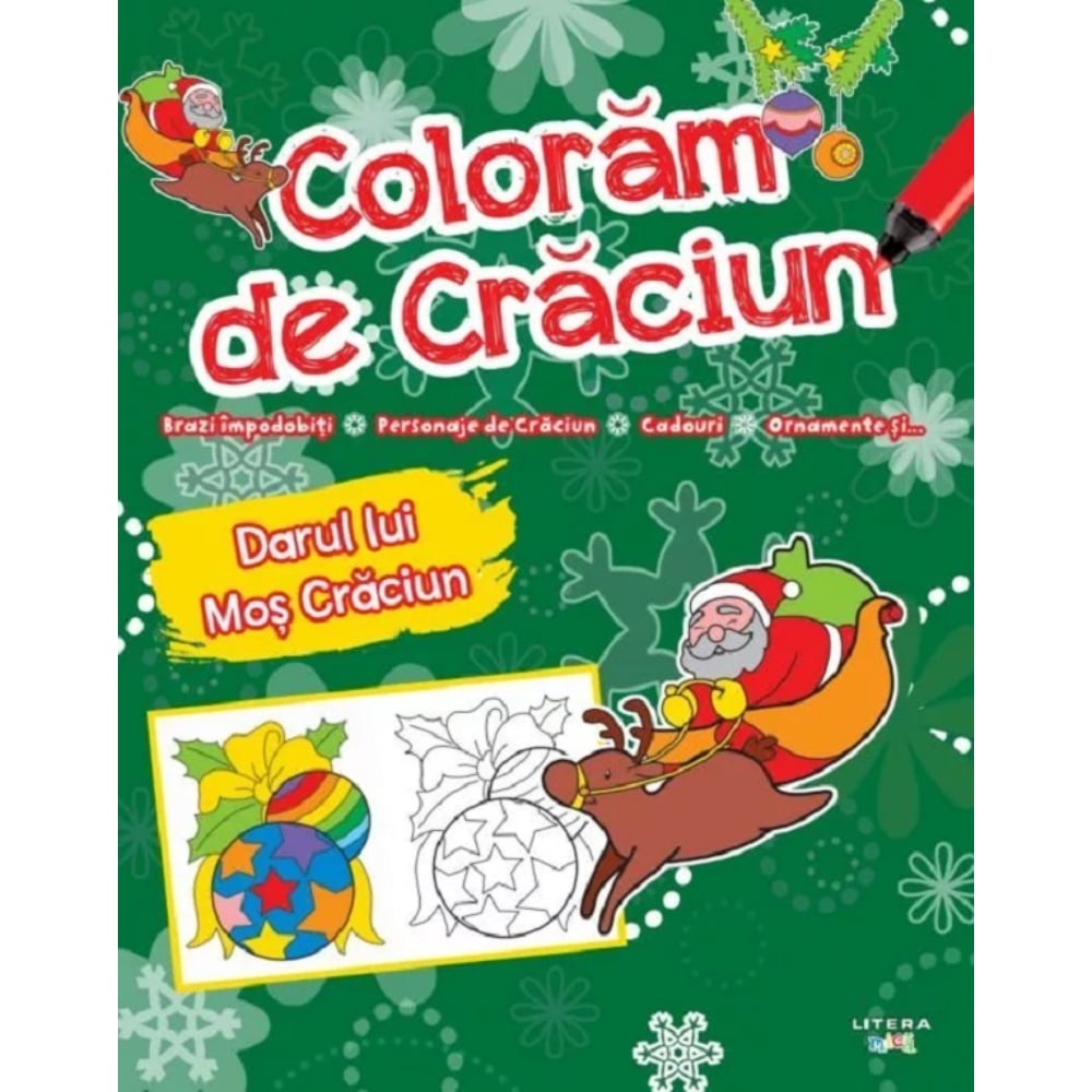 Coloram de Craciun Litera - Cadou Perfect pentru Copii