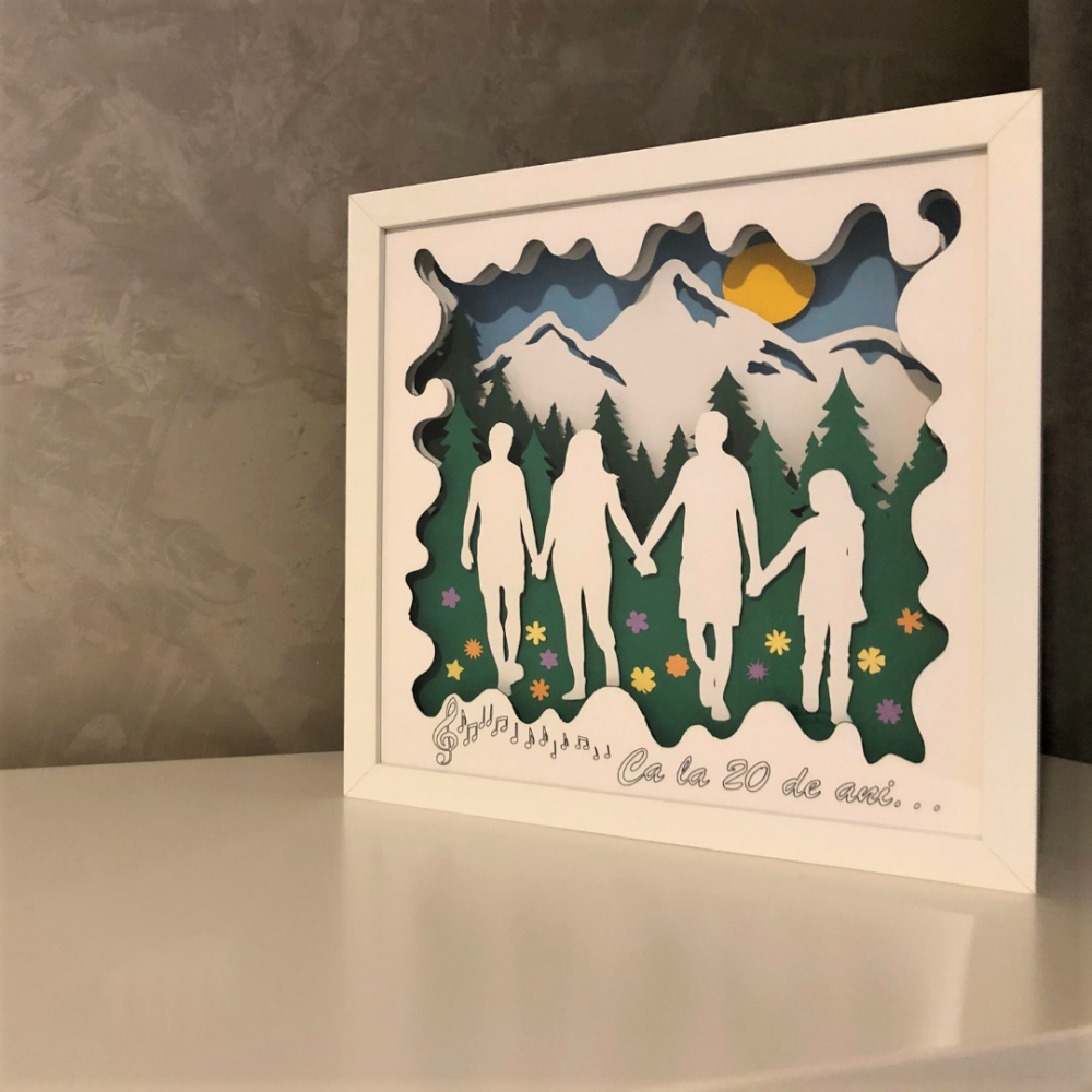 Tablou Luminos Părinți și Copii | Noorhandmadeatelier - imagine 5