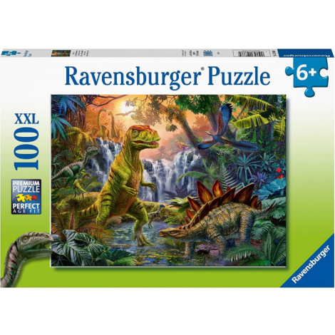 Puzzle Ravensburger Oaza Dinozaurilor, 100 piese
