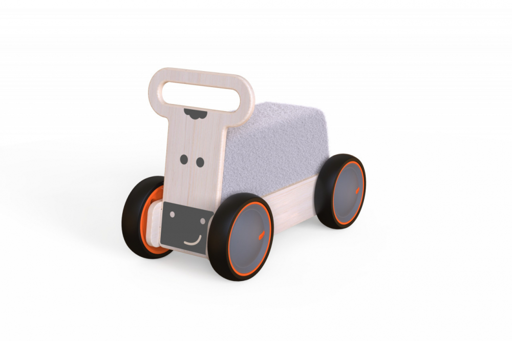 MamaToyz Vacuta 3 în 1: Ride-On și Premergător