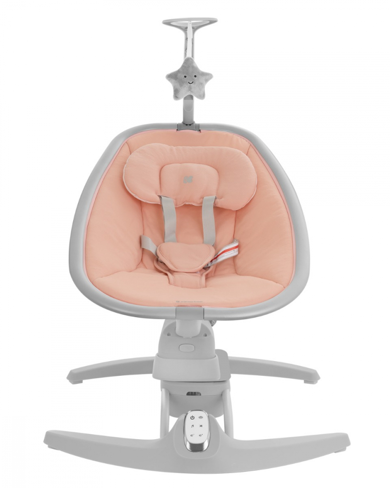 Leagan Electric KikkaBoo Spinny Pink cu Telecomanda - imagine 3