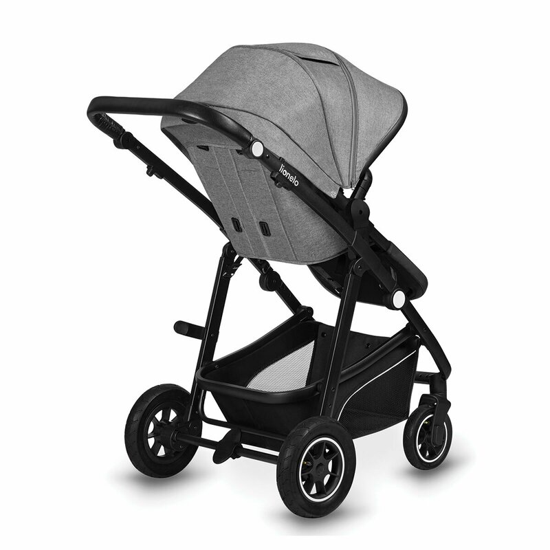 Carucior 3 in 1 Lionelo Bianka Gri, Aluminiu - imagine 11