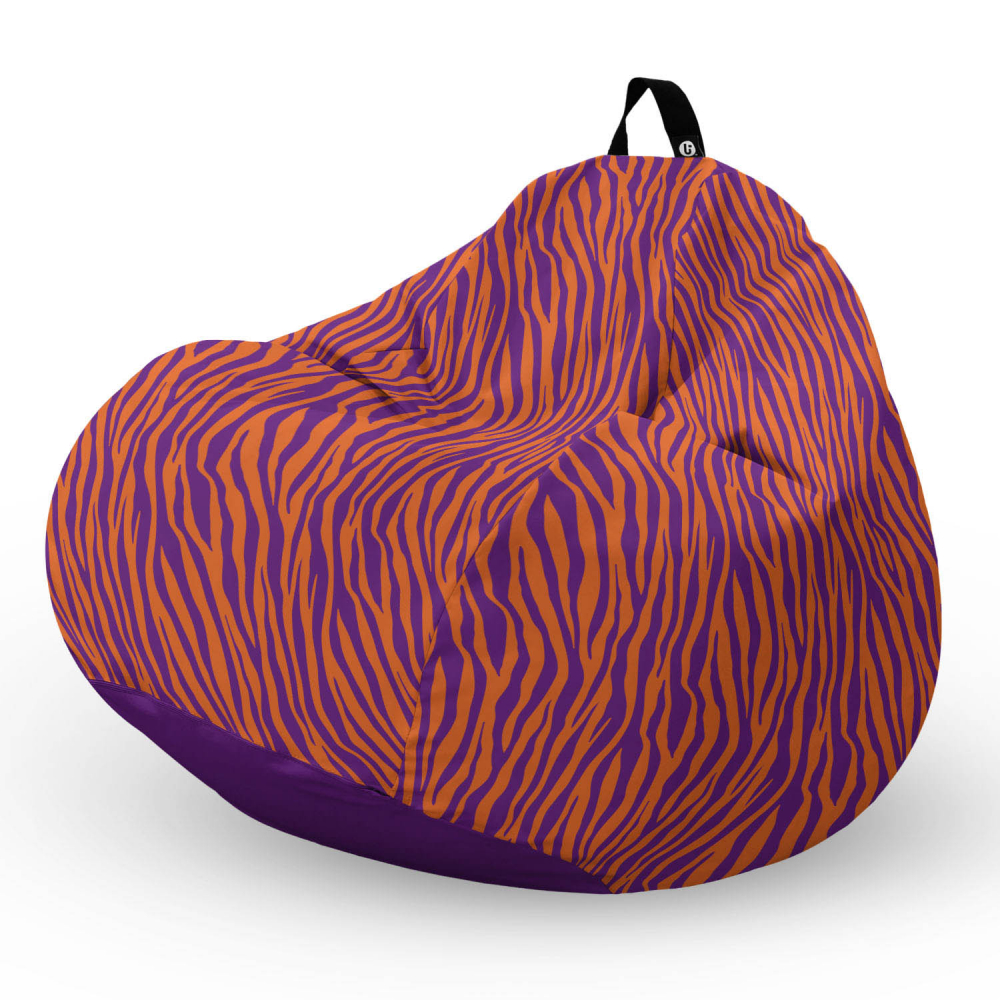 Fotoliu Puf XL Zebra Purple Updeco | Confort Superior - imagine 5