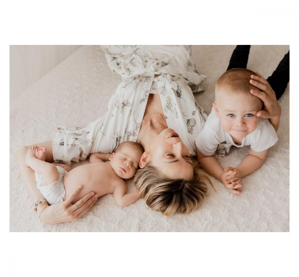 Halat Kimono Gravide Bumbac Boho | Babysteps - imagine 4