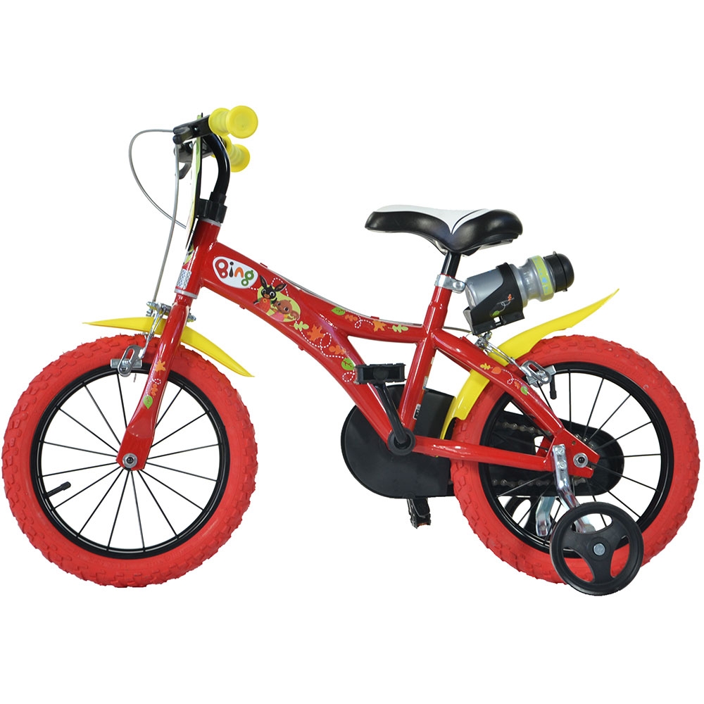 Bicicleta Dino Bikes Bing 14 inch cu Roti Ajutatoare