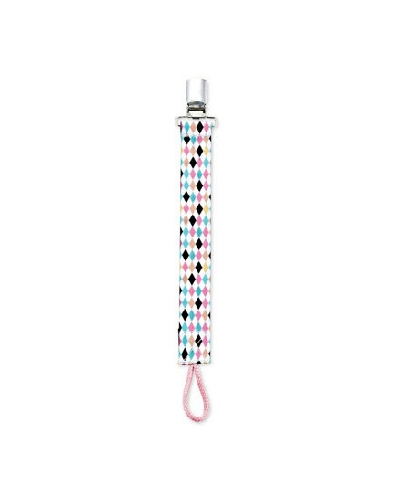 Lanț Suzetă Textil Multicolor Babyjem