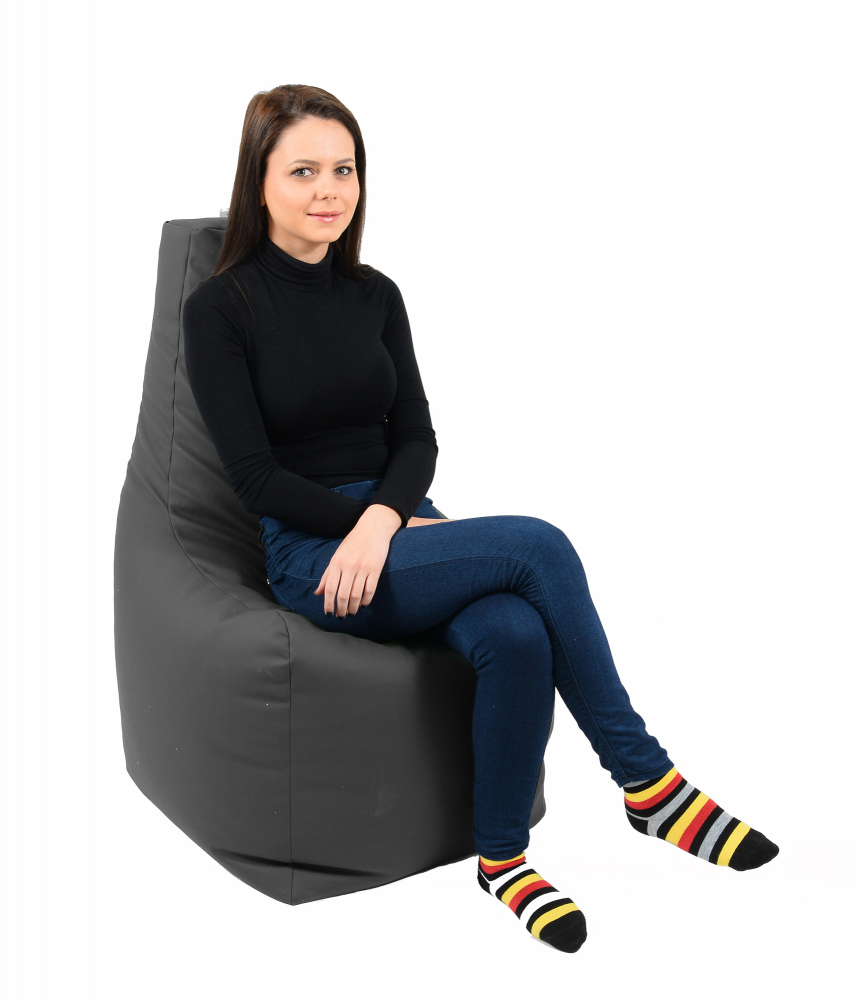 Fotoliu Sunlounger Dark Grey Pufrelax