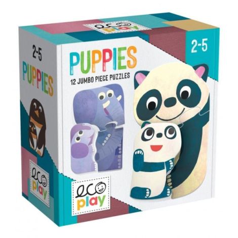 Headu Puzzle Animalute Cu Pui - Joc Educativ Copii - imagine 2