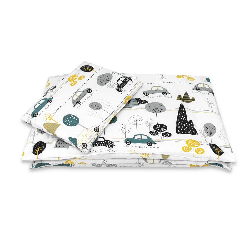 Set Lenjerie Patut MimiNu 5 Piese, 120x60 cm, Bumbac - imagine 4