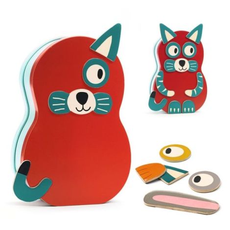 Joc Magnet Animo Djeco - Creativitate Animală - imagine 3