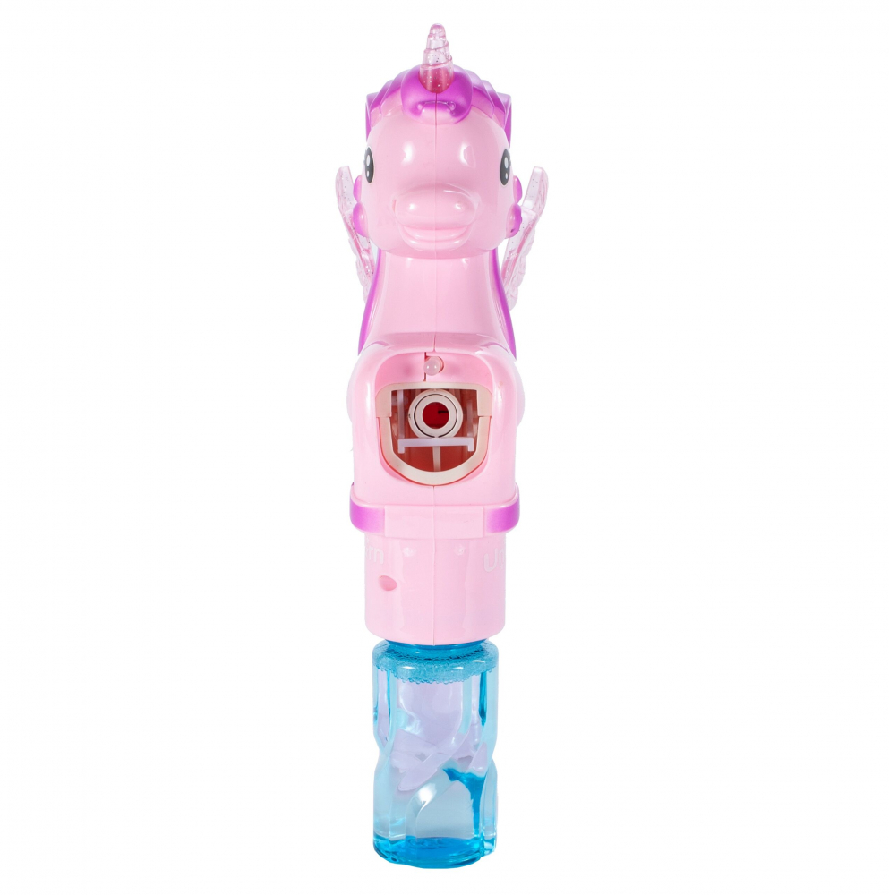 Pistol Baloane Sapun Unicorn Roz cu Lumini Malplay - imagine 7