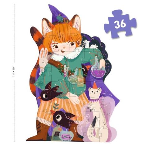 Puzzle Gigant Magicianul Pio, Djeco 36 Piese - imagine 4