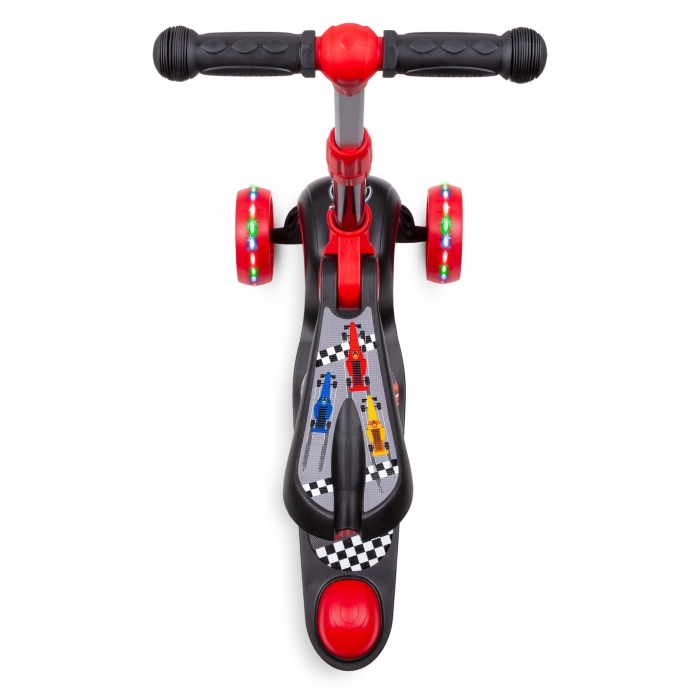 Trotineta 2 in 1 Kidwell Rimba Race cu LED - imagine 7