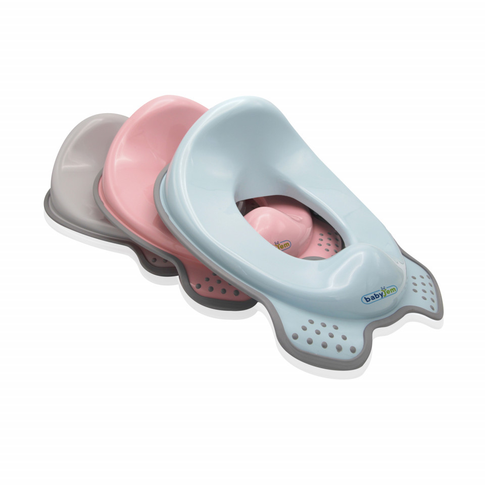 Reductor WC BabyJem Antialunecare, Alb/Galben