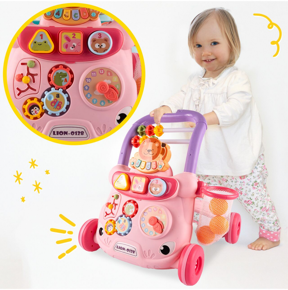 Antepremergator Malplay educativ Lion Pink - imagine 12