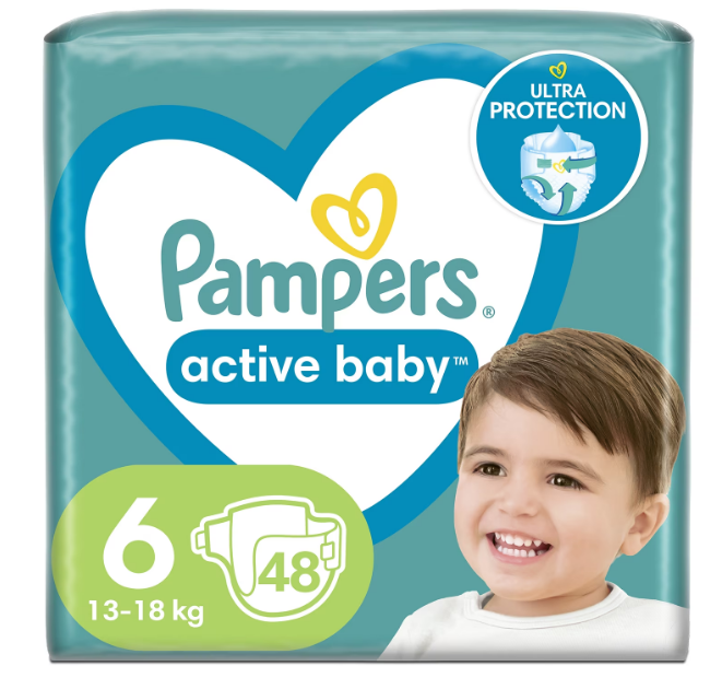 Pampers Active Baby Jumbo Marimea 6, 48 buc - imagine 9
