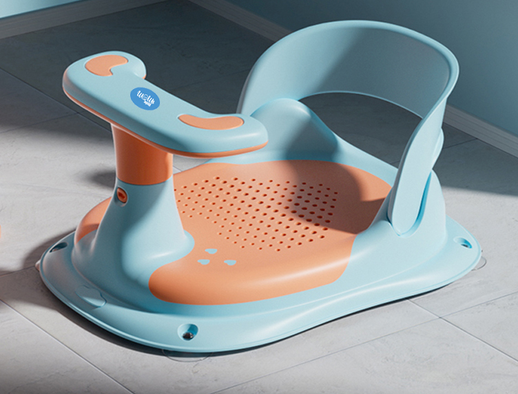 Scaun Baie Bebe Little Mom Blue, Ergonomic + Ventuze