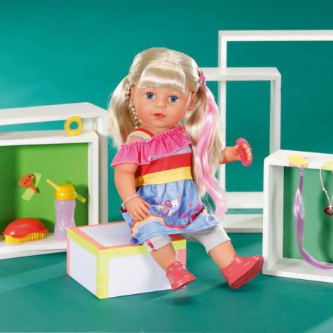 BABY born Zapf Surioara Blonda 43 cm cu Accesorii - imagine 4