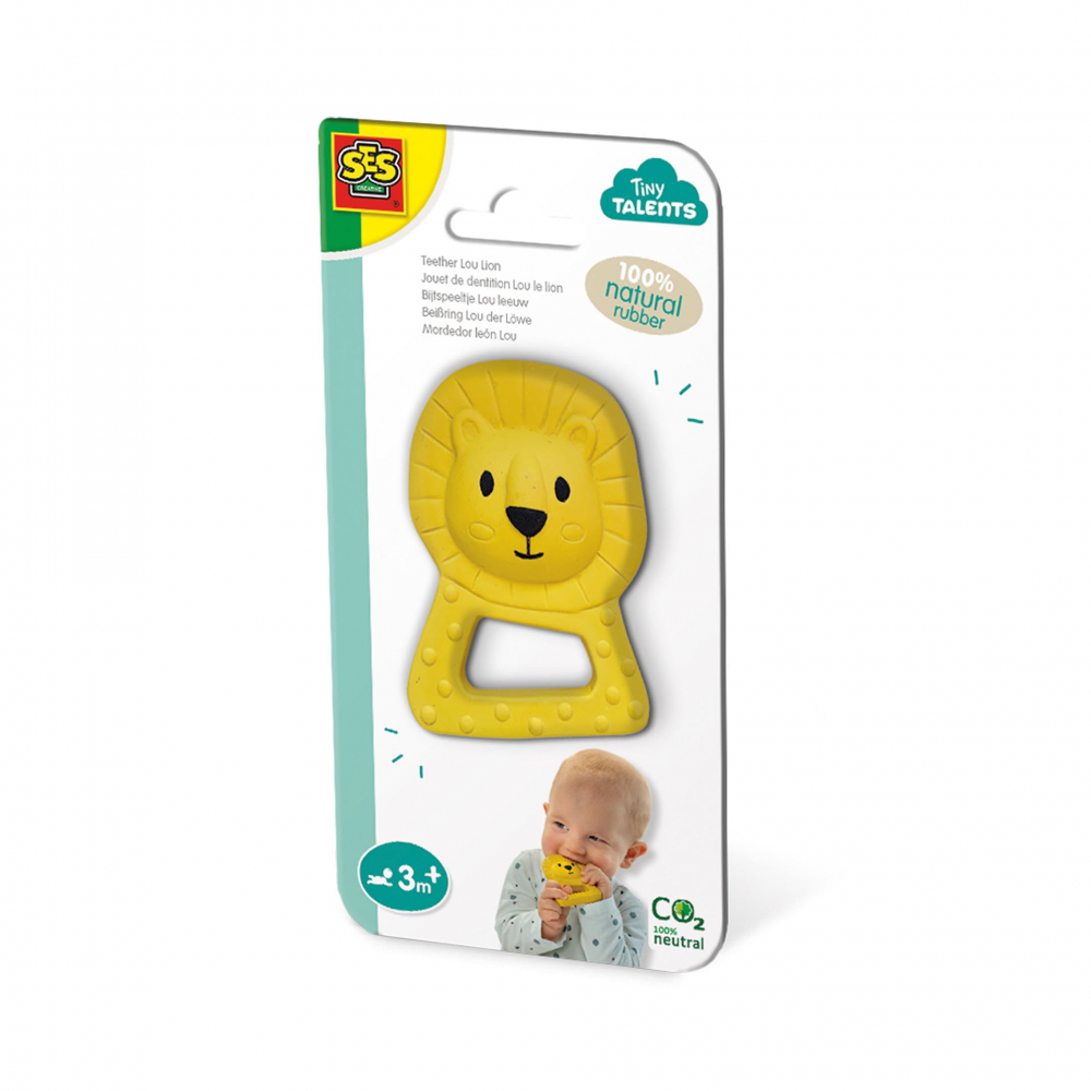 Jucărie Dentiție Leul Lion, Cauciuc Natural, Ses Creative