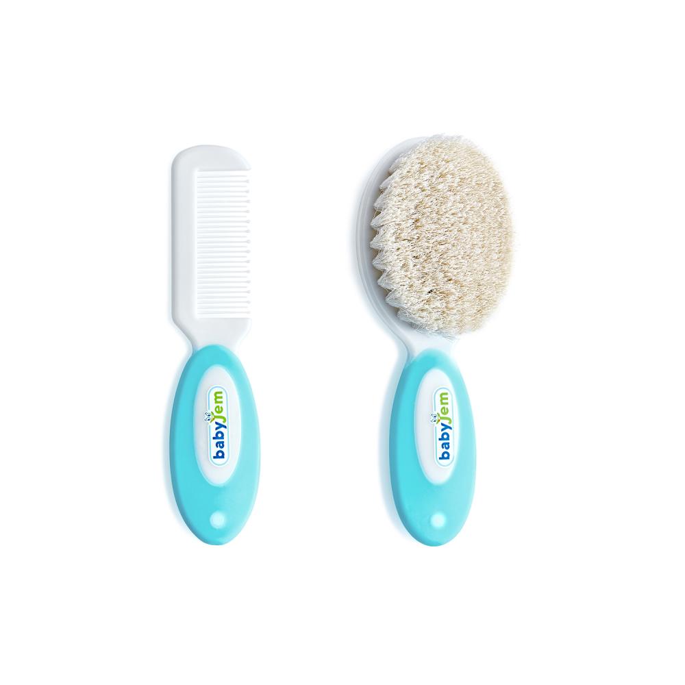 BabyJem Set Perie Peri Naturali Bebelusi - imagine 2