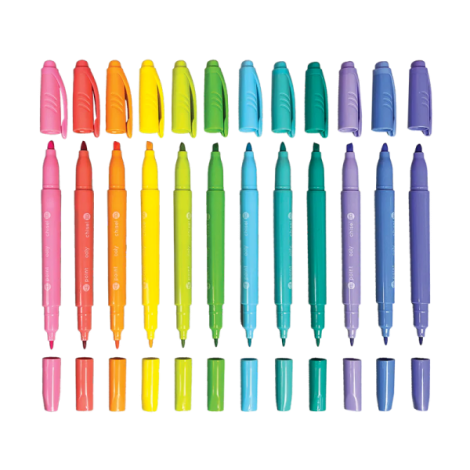 Ooly Carioci Pastel cu 2 Vârfuri - Set 12 - imagine 4