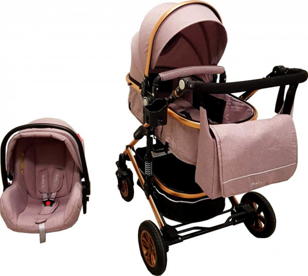 Carucior Baby Care Pro 531 3-in-1 Gri Transformabil