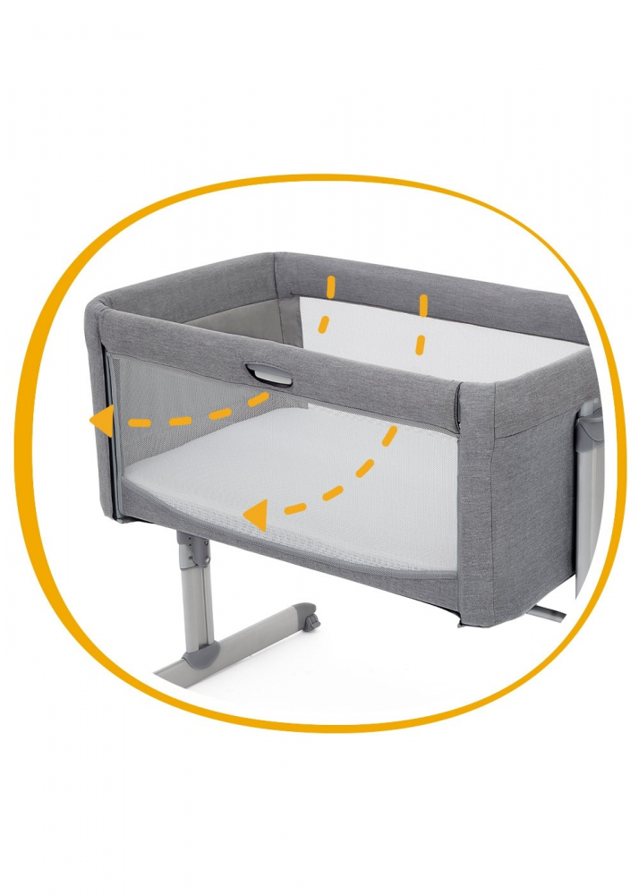 Pătuț Plient Joie Roomie 2in1 Gray Flannel - imagine 12