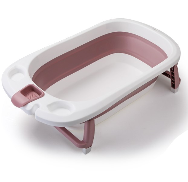 Cadita Pliabila Little Mom Pink cu Senzor