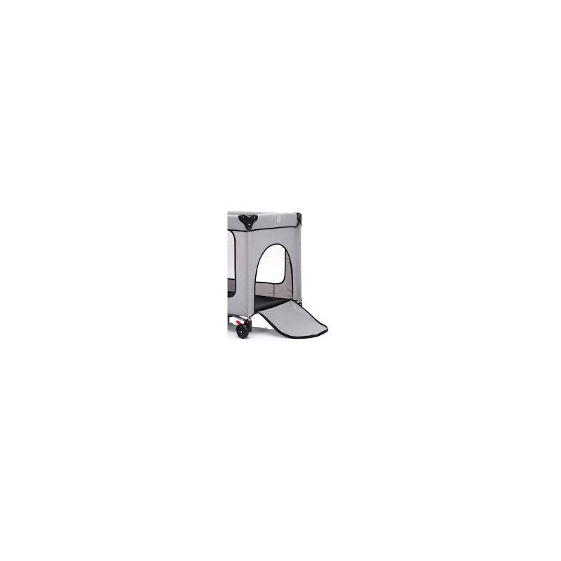 Patut pliabil Fillikid Standard Melange Grey cu roti