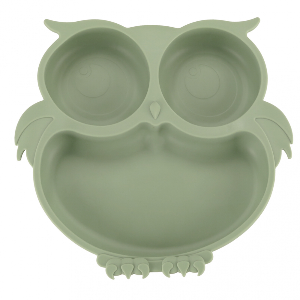 Set 8 piese Ikonka Green Owl - Diversificare Hrană - imagine 6