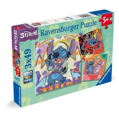 Puzzle Disney Stitch 3x49 piese Ravensburger - imagine 2
