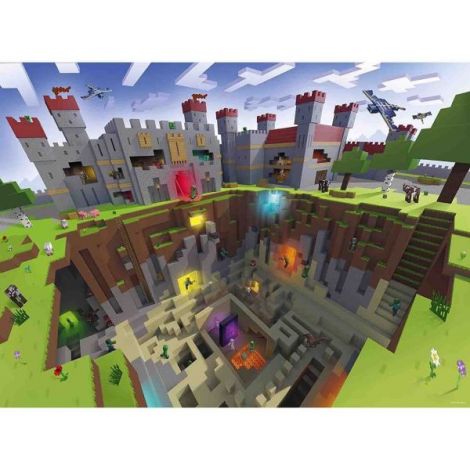 Ravensburger Puzzle Minecraft 300 Piese - Educație și Distracție
