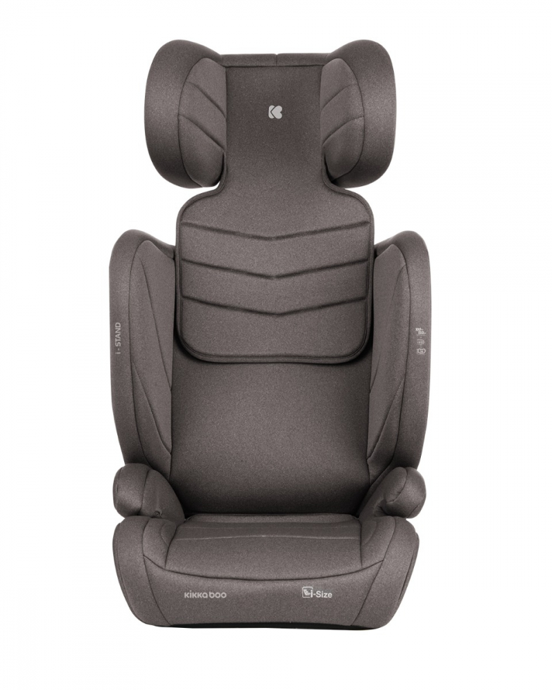 Scaun auto Kikkaboo i-Stand Brown, Isofix, 100-150 cm - imagine 3