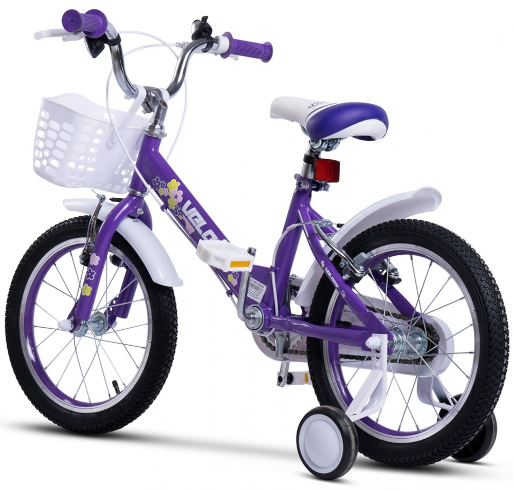 Bicicleta Velors V1802A Mov 18" Copii 5-7 Ani - imagine 2