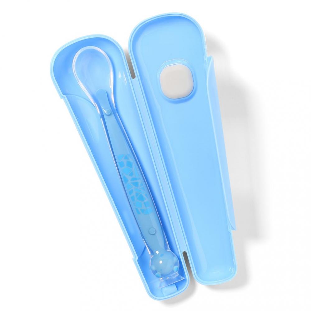 Linguriță Babyono Silicon 6luni+, Cu Capac