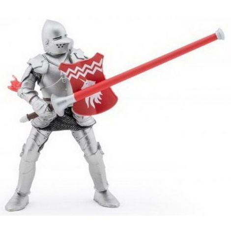 Papo Cavaler Rosu - Jucarie Medievala Detaliata