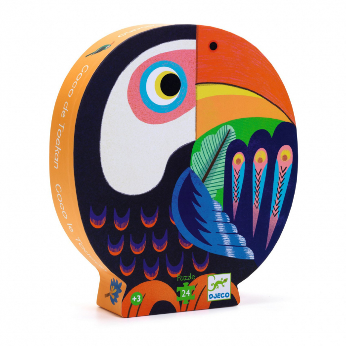 Puzzle Djeco Coco Toucan 24 piese, Educativ