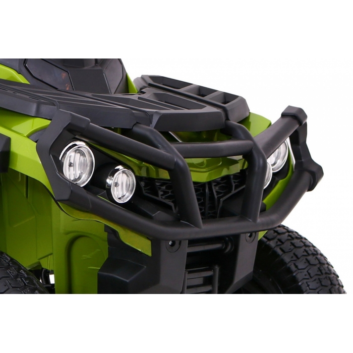 ATV Electric Copii Ramiz 90W Verde cu Suspensii și Sunete - imagine 2